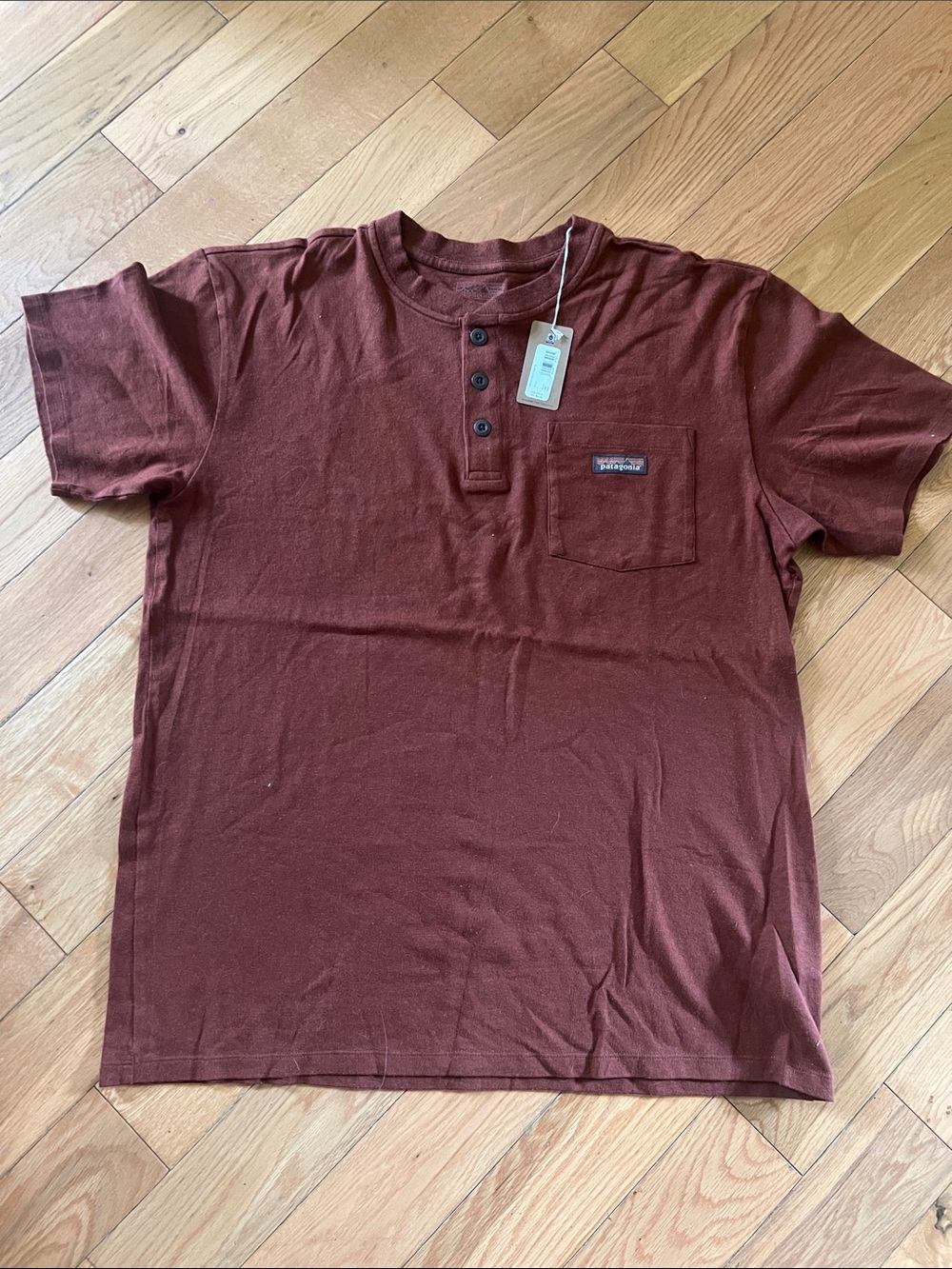 Patagonia Men’s Henley Pocket Tee - Rust